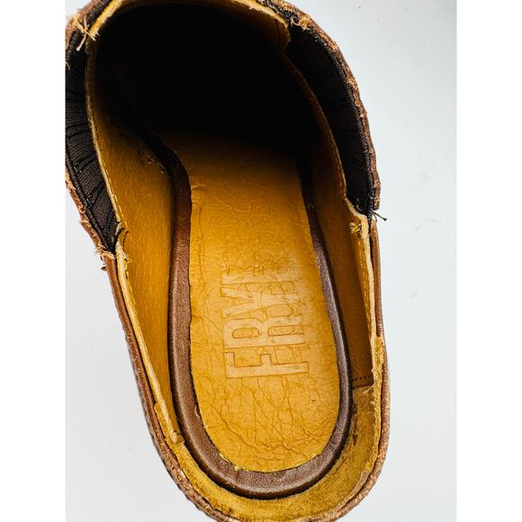 Frye WOMEN Western Brown SACHA MULE size 7 - Picture 4 of 11